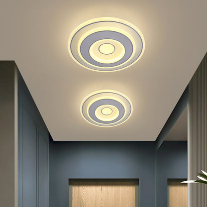 Modern Minimalist Square Iron Acrylic LED Flush Mount Ceiling Light For Bedroom