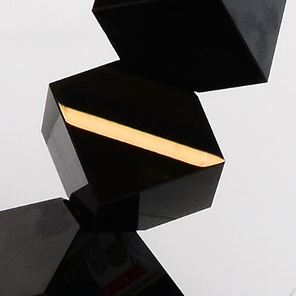 Modern Luxury Cylinder Metal Crystal Fabric 1-Light Table Lamp For Bedroom