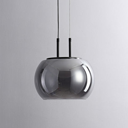 Contemporary Scandinavian Globe Iron Glass LED Chandelier Island Light For Living Room