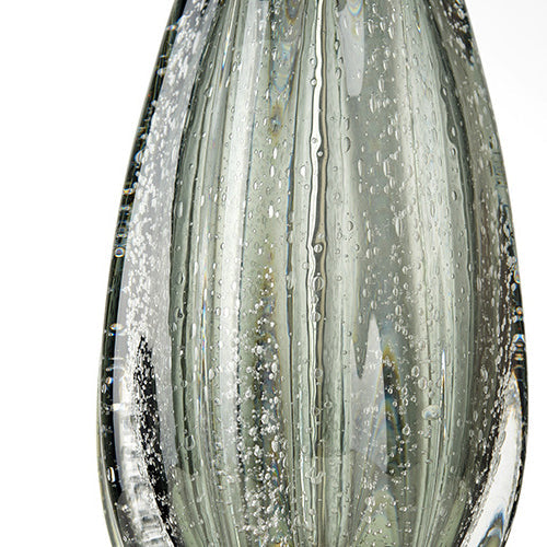 Modern Luxury Cylinder Glaze Iron Fabric 1-Light Table Lamp For Bedroom