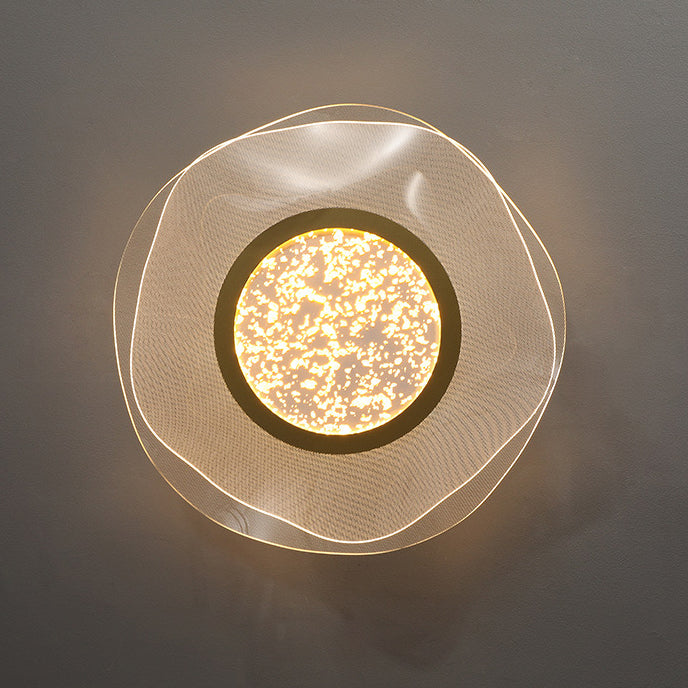 Modern Luxury Flower Metal Aluminum Acrylic LED Semi-Flush Mount Ceiling Light For Bedroom