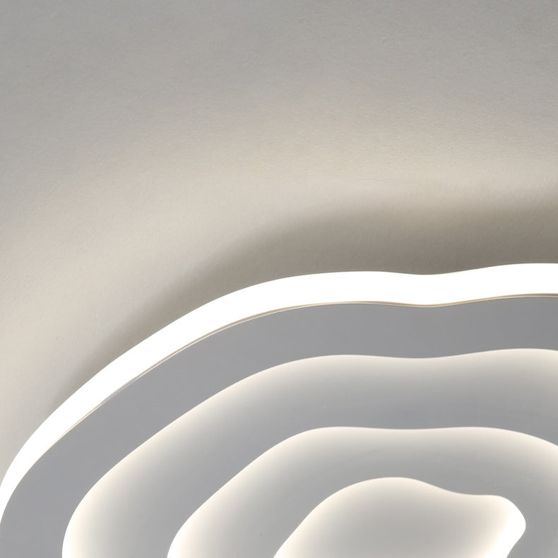 Modern Simplicity Triangle Aluminum PC LED Flush Mount Ceiling Light For Bedroom