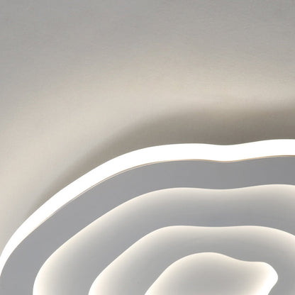 Modern Simplicity Triangle Aluminum PC LED Flush Mount Ceiling Light For Bedroom