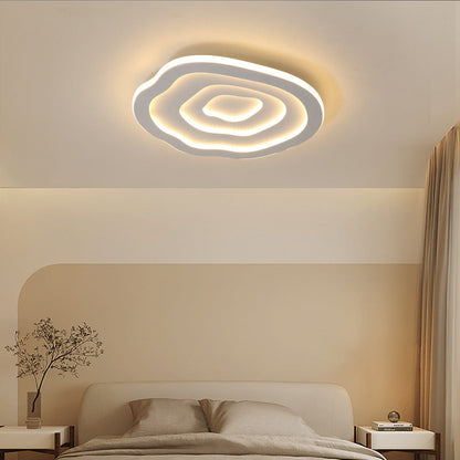 Modern Simplicity Triangle Aluminum PC LED Flush Mount Ceiling Light For Bedroom