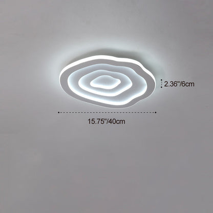 Modern Simplicity Triangle Aluminum PC LED Flush Mount Ceiling Light For Bedroom