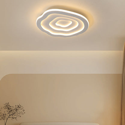 Modern Simplicity Triangle Aluminum PC LED Flush Mount Ceiling Light For Bedroom