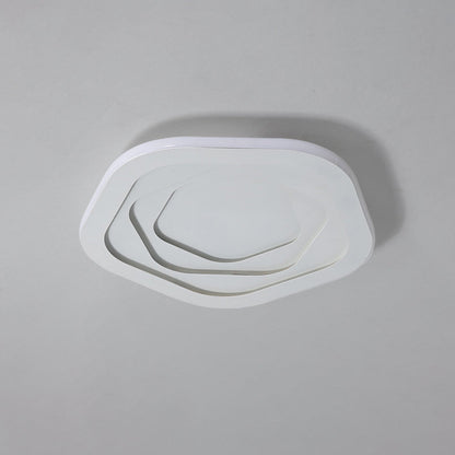 Modern Simplicity Triangle Aluminum PC LED Flush Mount Ceiling Light For Bedroom