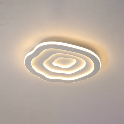 Modern Simplicity Triangle Aluminum PC LED Flush Mount Ceiling Light For Bedroom