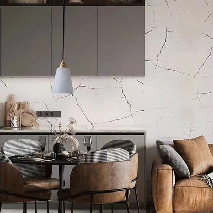 Modern Luxury Cone Copper Marble 1-Light Pendant Light For Bedroom