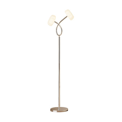Contemporary Scandinavian Flower Iron Plastic LED Standing Floor Lamp For Living Room