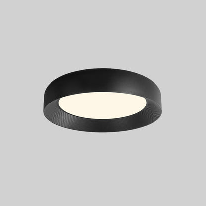 Modern Minimalist Cylinder Iron Acrylic LED Flush Mount Ceiling Light For Bedroom