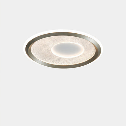 Contemporary Scandinavian Round Iron Aluminum Acrylic LED Flush Mount Ceiling Light For Bedroom