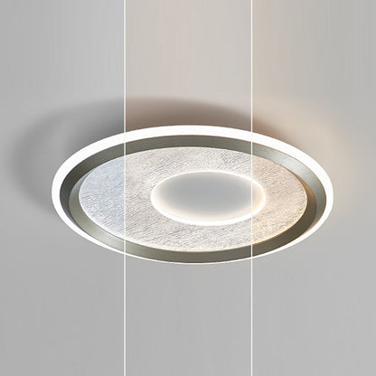 Contemporary Scandinavian Round Iron Aluminum Acrylic LED Flush Mount Ceiling Light For Bedroom
