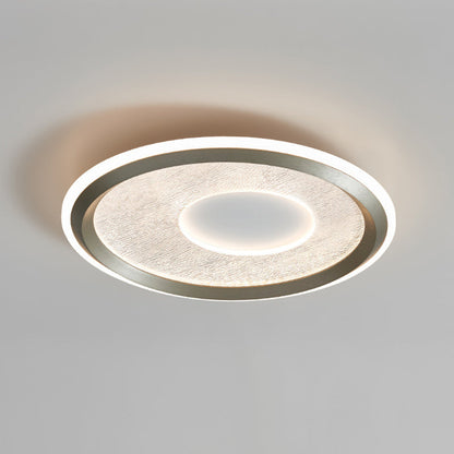 Contemporary Scandinavian Round Iron Aluminum Acrylic LED Flush Mount Ceiling Light For Bedroom