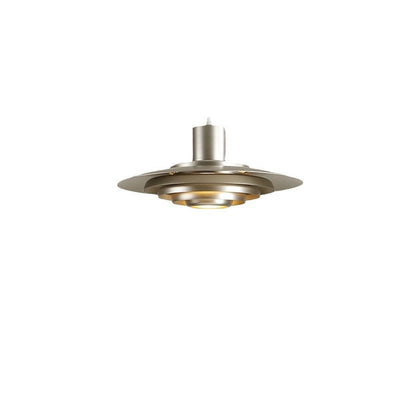 Contemporary Scandinavian Round Flying Saucer Aluminum 1-Light Pendant Light For Living Room