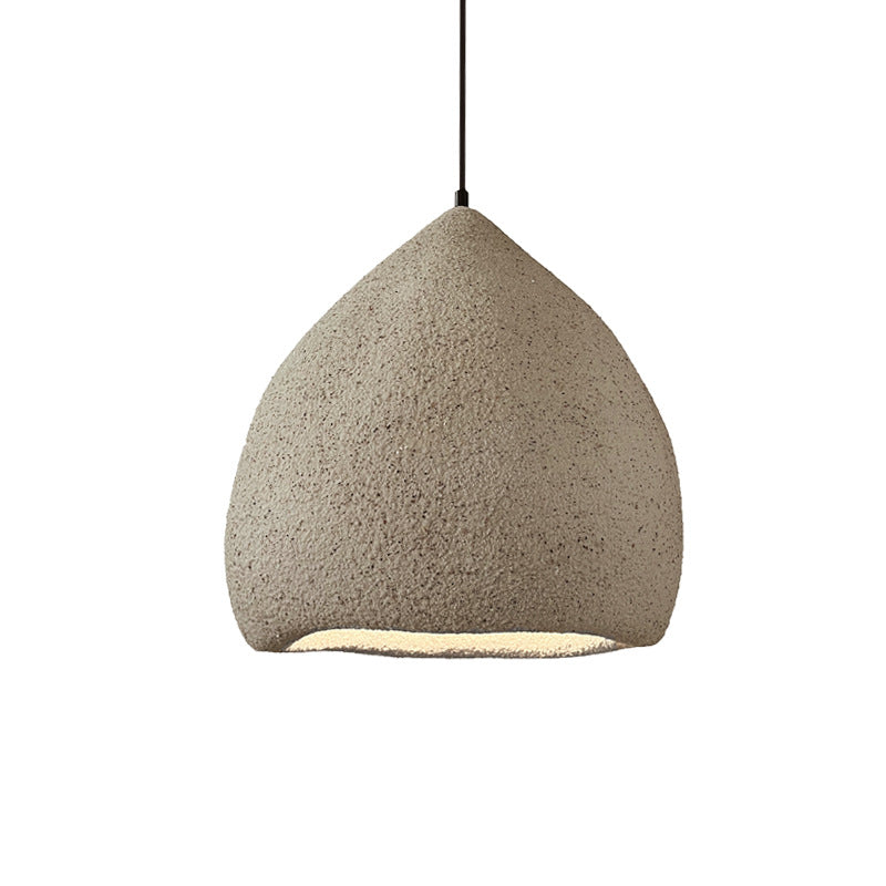 Traditional Japanese Dome High Density Polystyrene 1-Light Pendant Light For Living Room