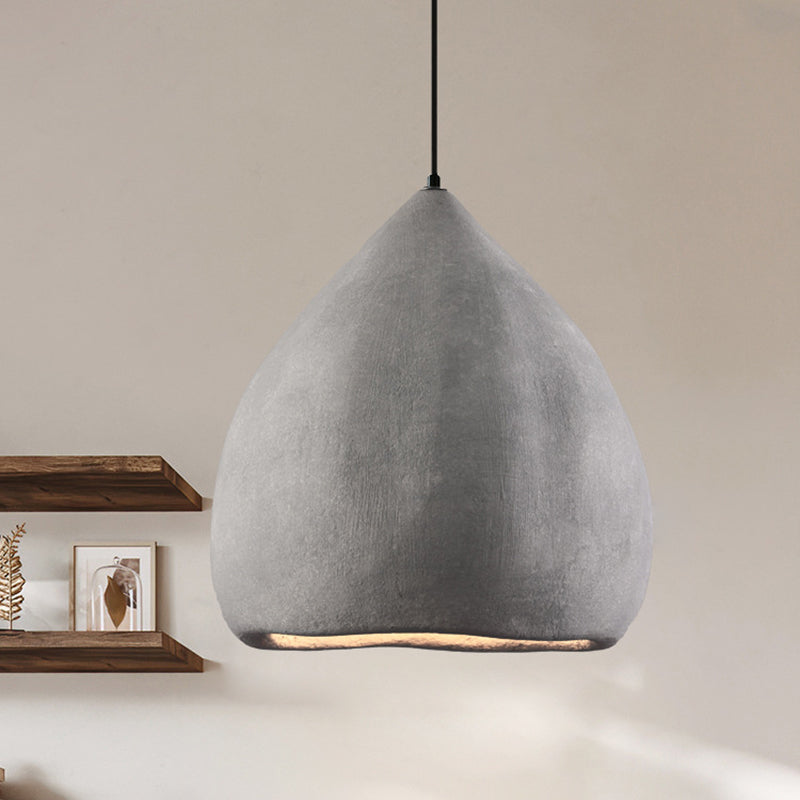 Traditional Japanese Dome High Density Polystyrene 1-Light Pendant Light For Living Room
