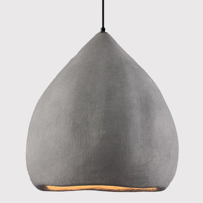 Traditional Japanese Dome High Density Polystyrene 1-Light Pendant Light For Living Room