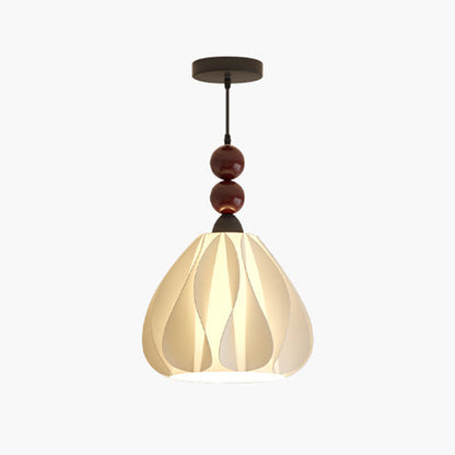 Modern Eclectic Petal Iron PLA 1-Light Pendant For Bedroom