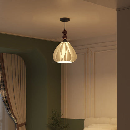 Modern Eclectic Petal Iron PLA 1-Light Pendant For Bedroom