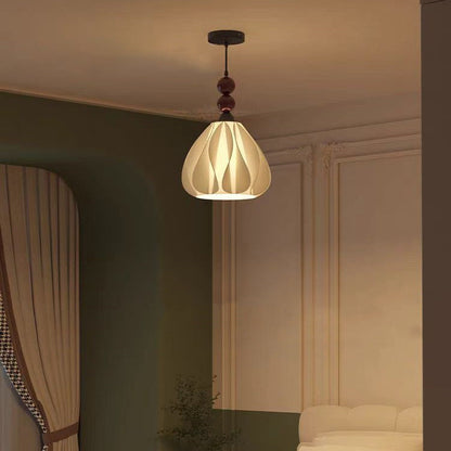 Modern Eclectic Petal Iron PLA 1-Light Pendant For Bedroom