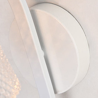 Modern Minimalist Cylinder Iron Glass 1-Light Wall Sconce Lamp For Bedroom