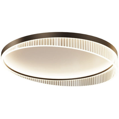 Modern Luxury Round Iron Acrylic LED Flush-Mount Ceiling Light For Bedroom