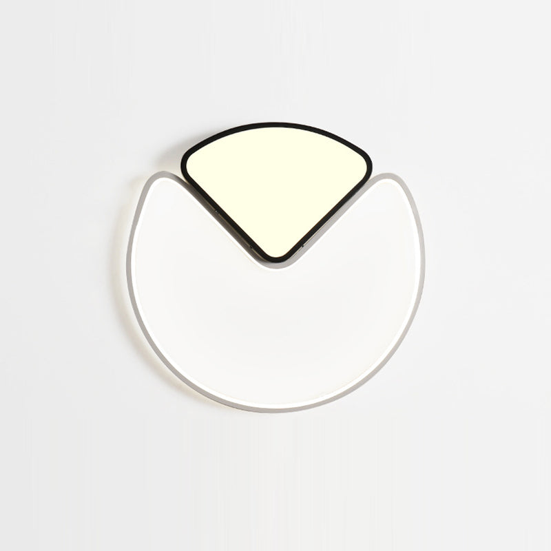 Contemporary Creative Round Iron Metal Acrylic LED Flush-Mount Ceiling Light For Bedroom