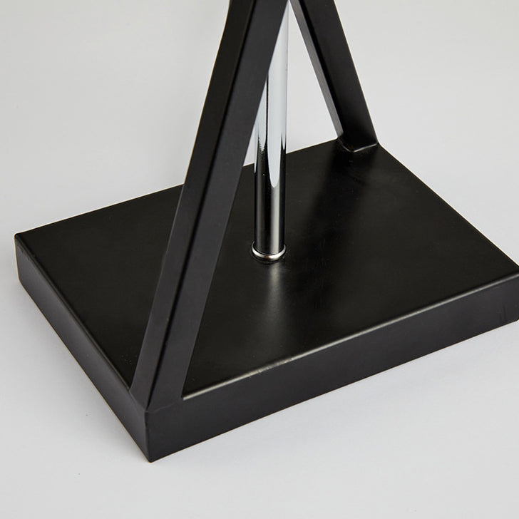 Modern Minimalist Cylinder Iron Linen 1-Light Table Lamp For Bedroom