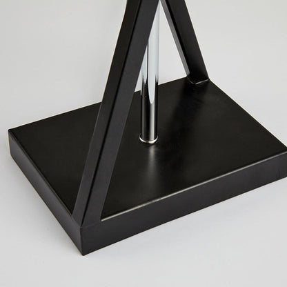 Modern Minimalist Cylinder Iron Linen 1-Light Table Lamp For Bedroom