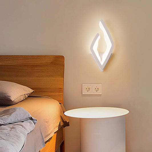 Modern Simplicity Diamond Iron Acrylic LED Wall Sconce Lamp For Bedroom