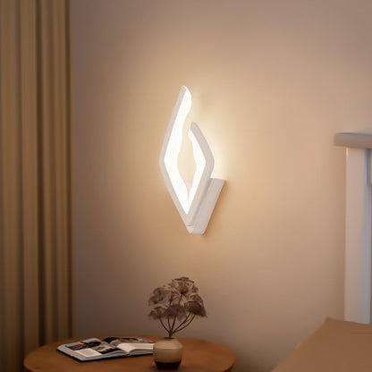 Modern Simplicity Diamond Iron Acrylic LED Wall Sconce Lamp For Bedroom