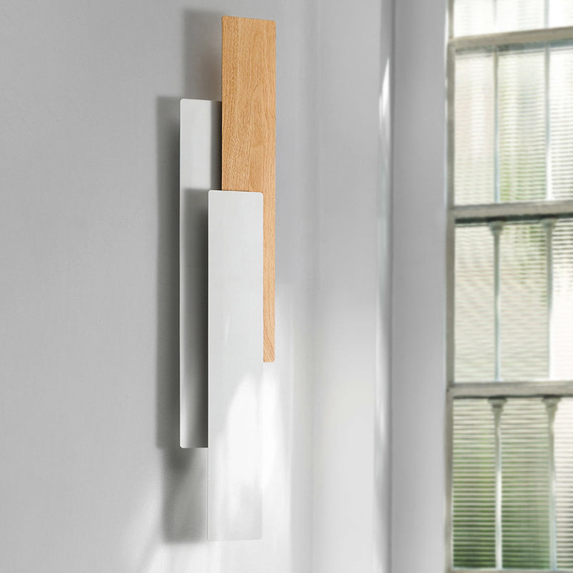 Modern Minimalist Multilayer Rectangular Iron LED Wall Sconce Lamp For Living Room