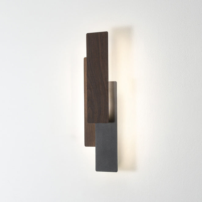 Modern Minimalist Multilayer Rectangular Iron LED Wall Sconce Lamp For Living Room
