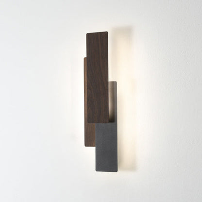 Modern Minimalist Multilayer Rectangular Iron LED Wall Sconce Lamp For Living Room
