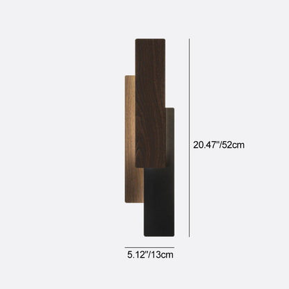 Modern Minimalist Multilayer Rectangular Iron LED Wall Sconce Lamp For Living Room