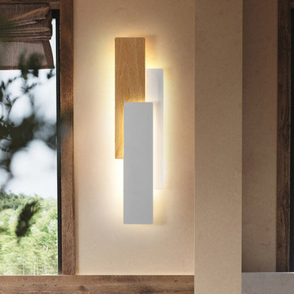 Modern Minimalist Multilayer Rectangular Iron LED Wall Sconce Lamp For Living Room