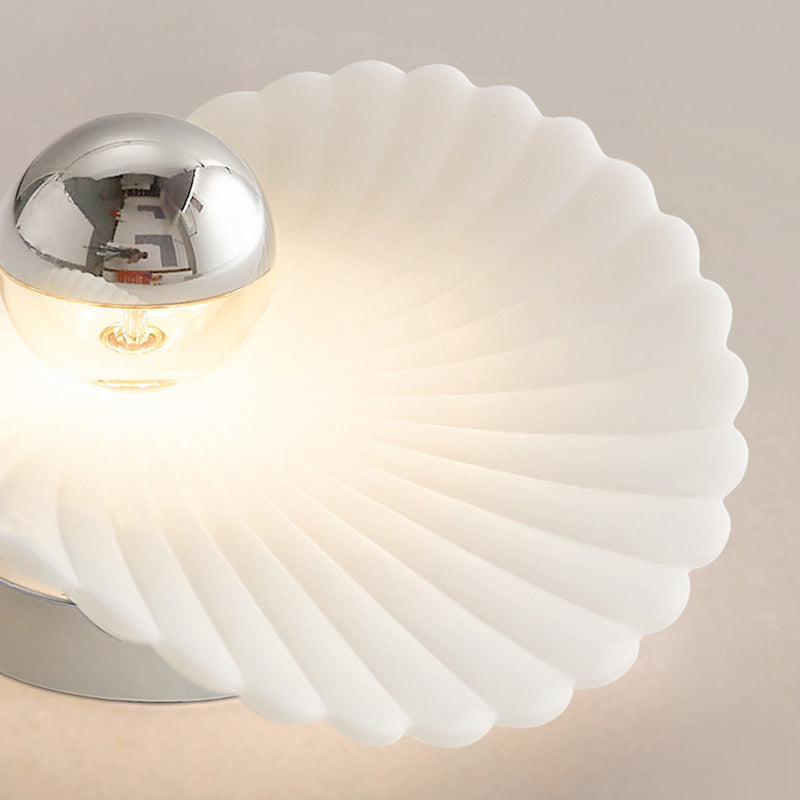Modern Eclectic Flower Iron Aluminum PVC LED Semi-Flush Mount Ceiling Light For Bedroom