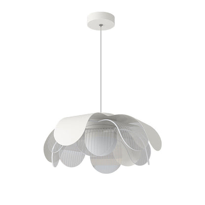 Modern Eclectic Flower Iron Acrylic LED Pendant Light For Living Room