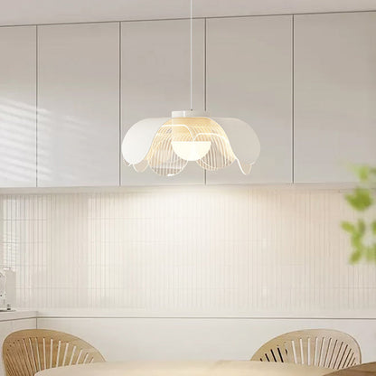 Modern Eclectic Flower Iron Acrylic LED Pendant Light For Living Room