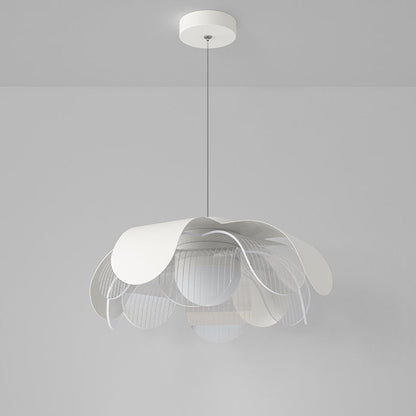 Modern Eclectic Flower Iron Acrylic LED Pendant Light For Living Room