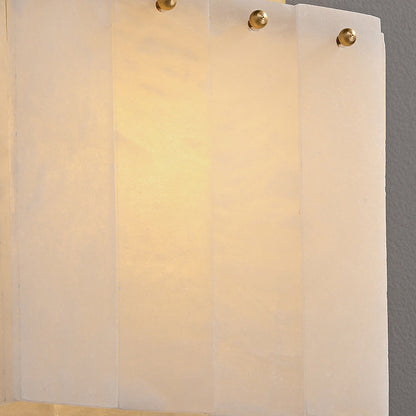 Modern Mid-Century Cube Copper Marble 1-Light Wall Sconce Lamp For Bedroom