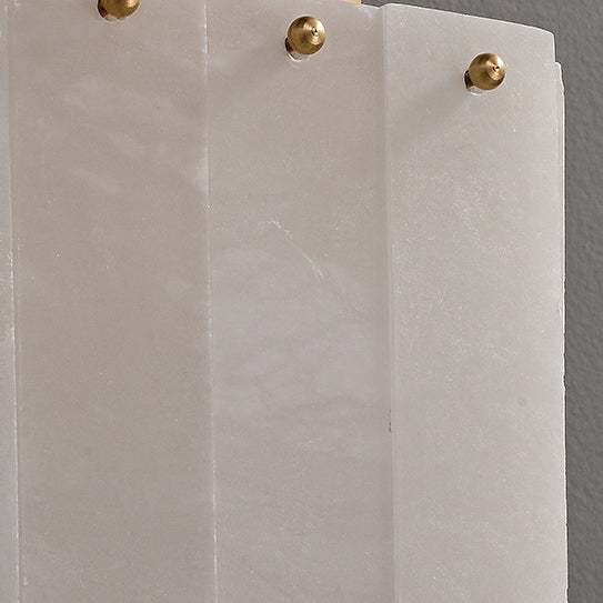 Modern Mid-Century Cube Copper Marble 1-Light Wall Sconce Lamp For Bedroom