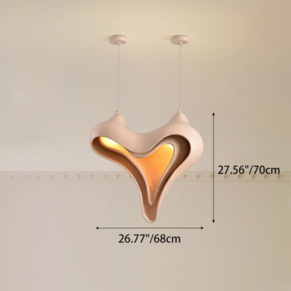 Modern Luxury Conch Metal Resin 1/2 Light Pendant Light For Living Room