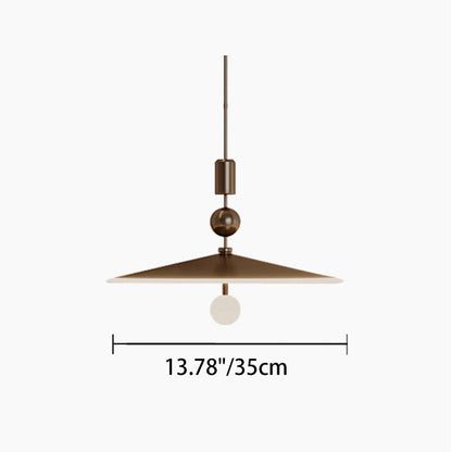 Contemporary Industrial Cone Iron Glass 1-Light Pendant Light For Bedroom