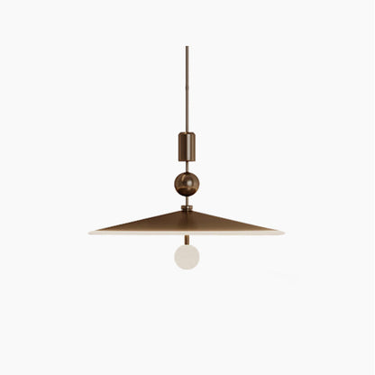 Contemporary Industrial Cone Iron Glass 1-Light Pendant Light For Bedroom