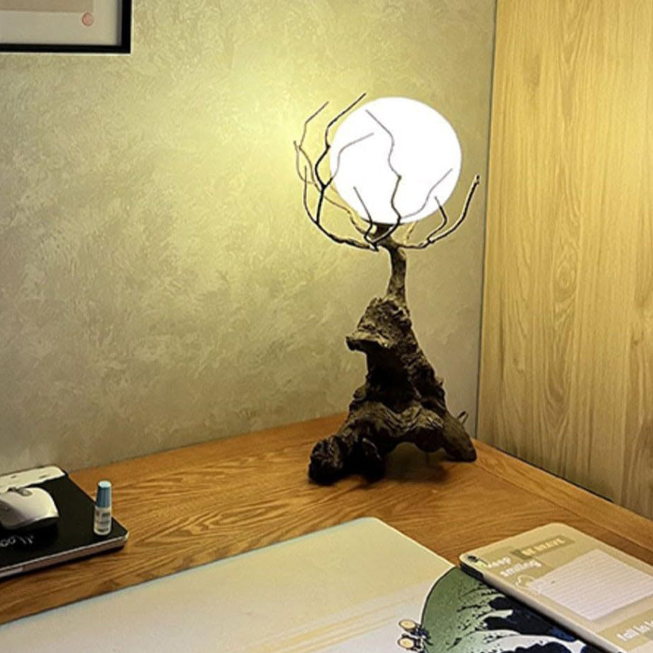 Modern Shabby Chic Tree PET 1-Light Table Lamp For Bedroom
