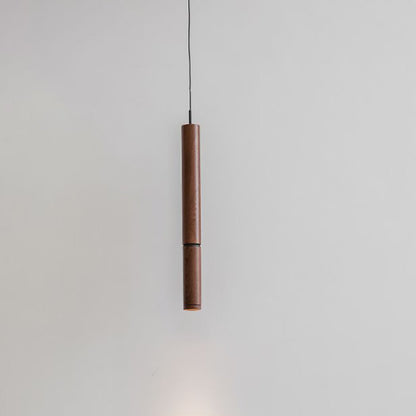 Modern Minimalist Deformable Long Tube Aluminum LED Pendant Light For Bedroom