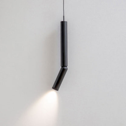 Modern Minimalist Deformable Long Tube Aluminum LED Pendant Light For Bedroom