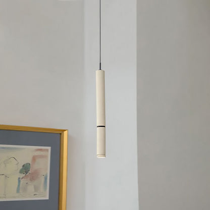 Modern Minimalist Deformable Long Tube Aluminum LED Pendant Light For Bedroom